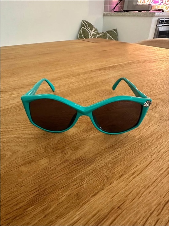 Dior Accessories - Christian Dior Turquoise Cat-Eye rhinestone Sunglasses